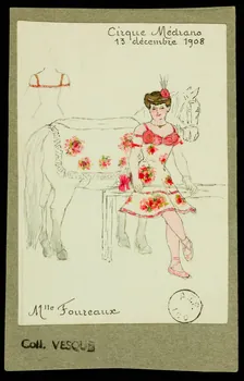 partie d'un ensemble de dessins Mlle Foureaux 1968.102.1683.2 Photo Mucem
