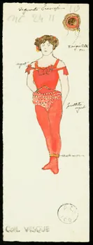 partie d'un ensemble de dessins Femme en costume de cirque 1968.102.1692 Photo Mucem