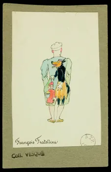 partie d'un ensemble de dessins François Fratellini 1968.102.1694.2 Photo Mucem