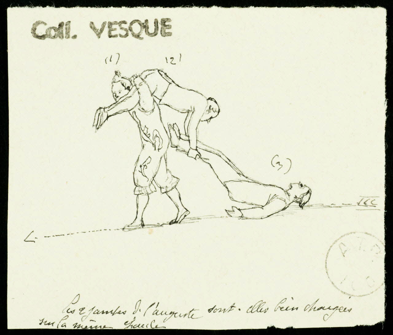 partie d'un ensemble de dessins Fratellini 1968.102.1694.4 Photo Mucem