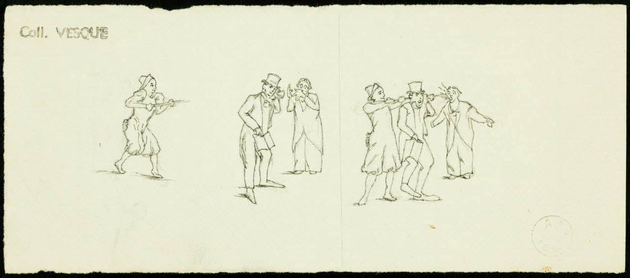 partie d'un ensemble de dessins Fratellini 1968.102.1694.5 Photo Mucem