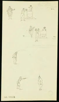 partie d'un ensemble de dessins Les Fratellini 1968.102.1694.6 Photo Mucem