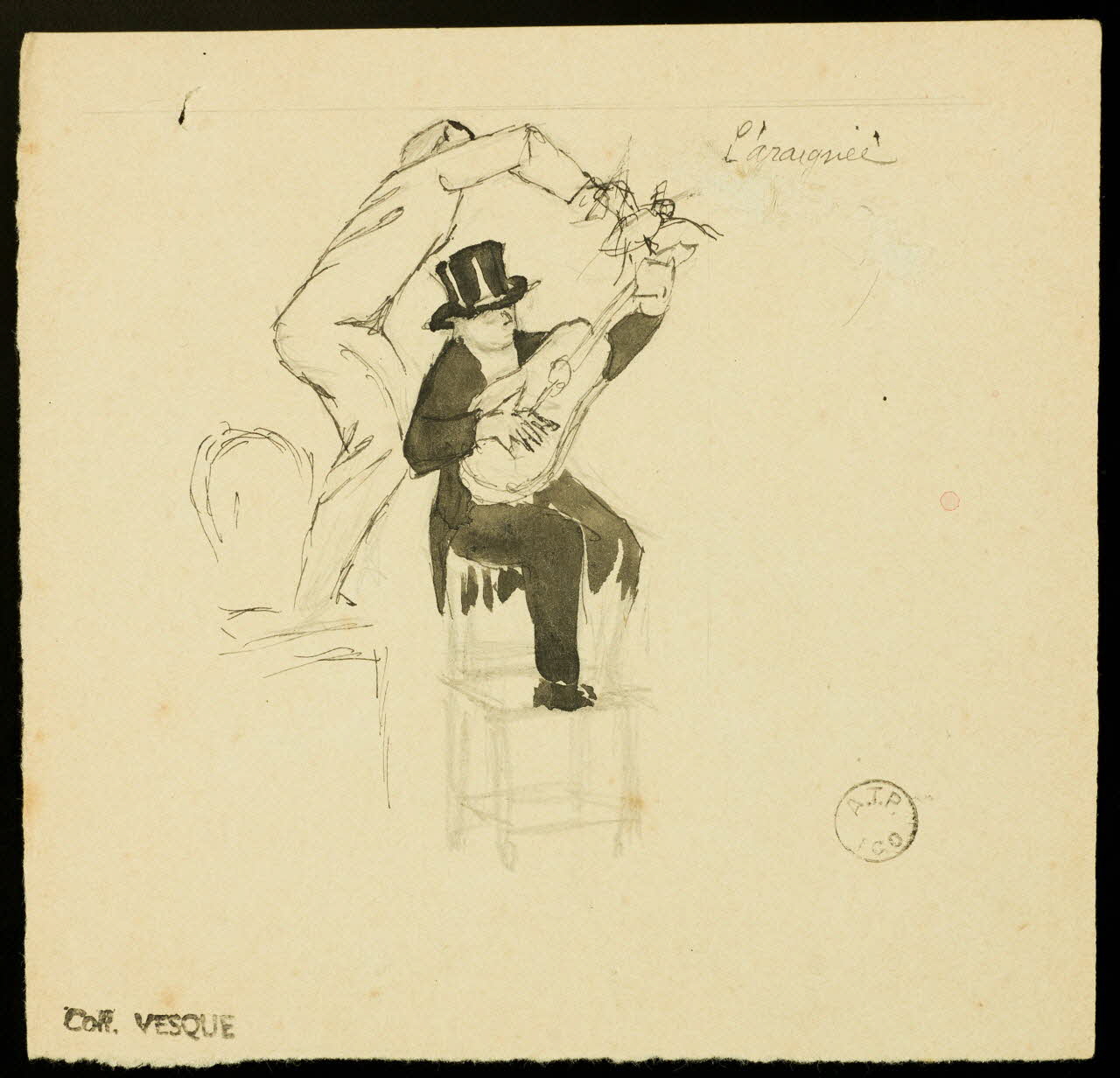 partie d'un ensemble de dessins l'araignée 1968.102.1696.19 Photo Mucem