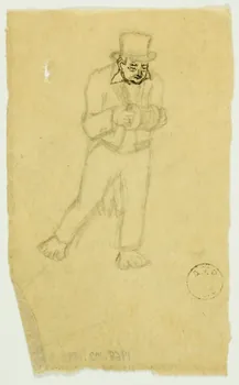 partie d'un ensemble de dessins Mucisien 1968.102.1696.3 Photo Mucem