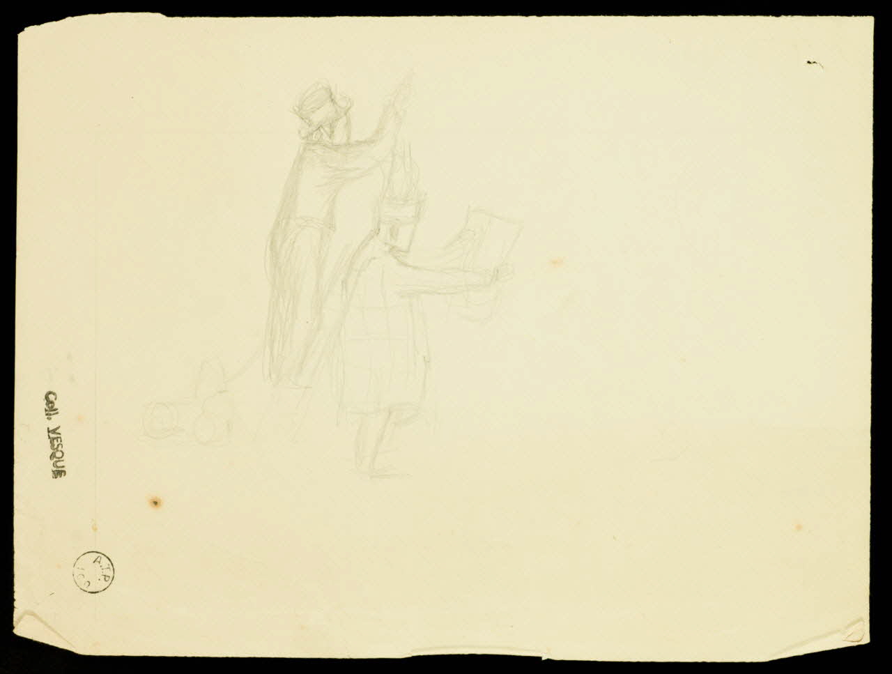 partie d'un ensemble de dessins Hommes 1968.102.1696.8 Photo Mucem