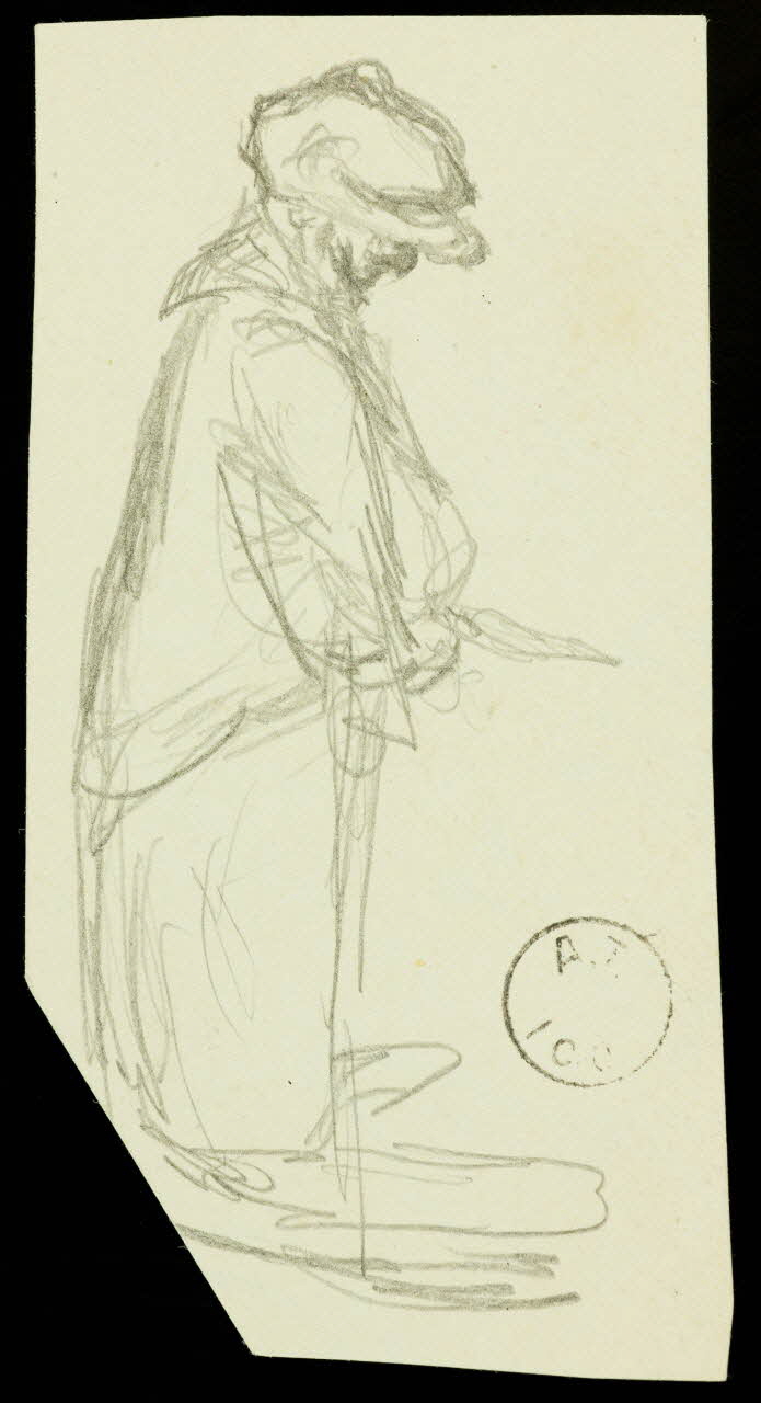 partie d'un ensemble de dessins Esquisse de clown 1968.102.1697.4 Photo Mucem