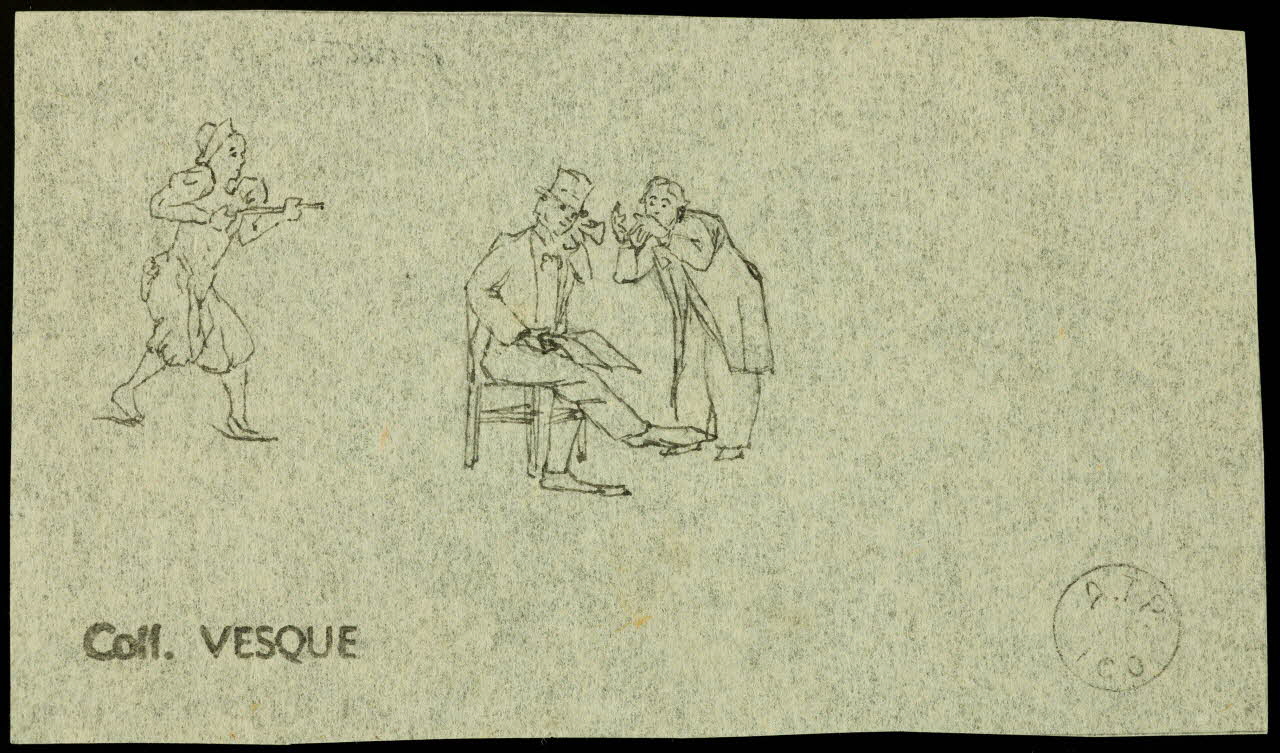 partie d'un ensemble de dessins Les Fratellini 1968.102.1697.6 Photo Mucem