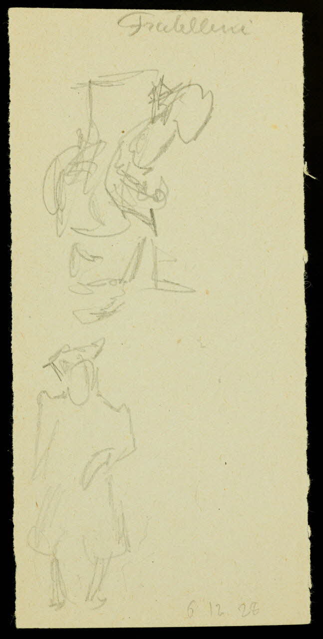 partie d'un ensemble de dessins Fratellini 1968.102.1698.3 Photo Mucem
