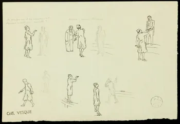 partie d'un ensemble de dessins Fratellini 1968.102.1698.4 Photo Mucem