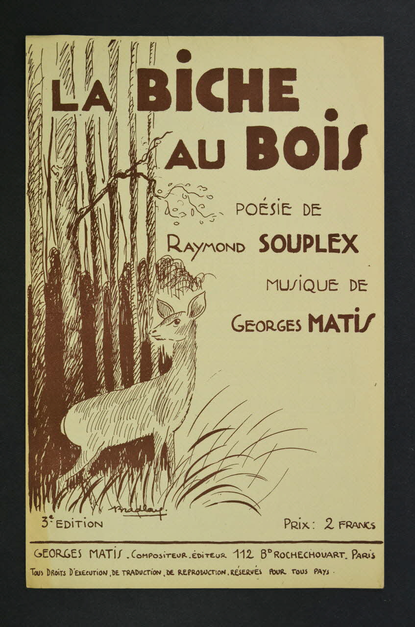 chanson petit format 1966.150.1 Photo Mucem