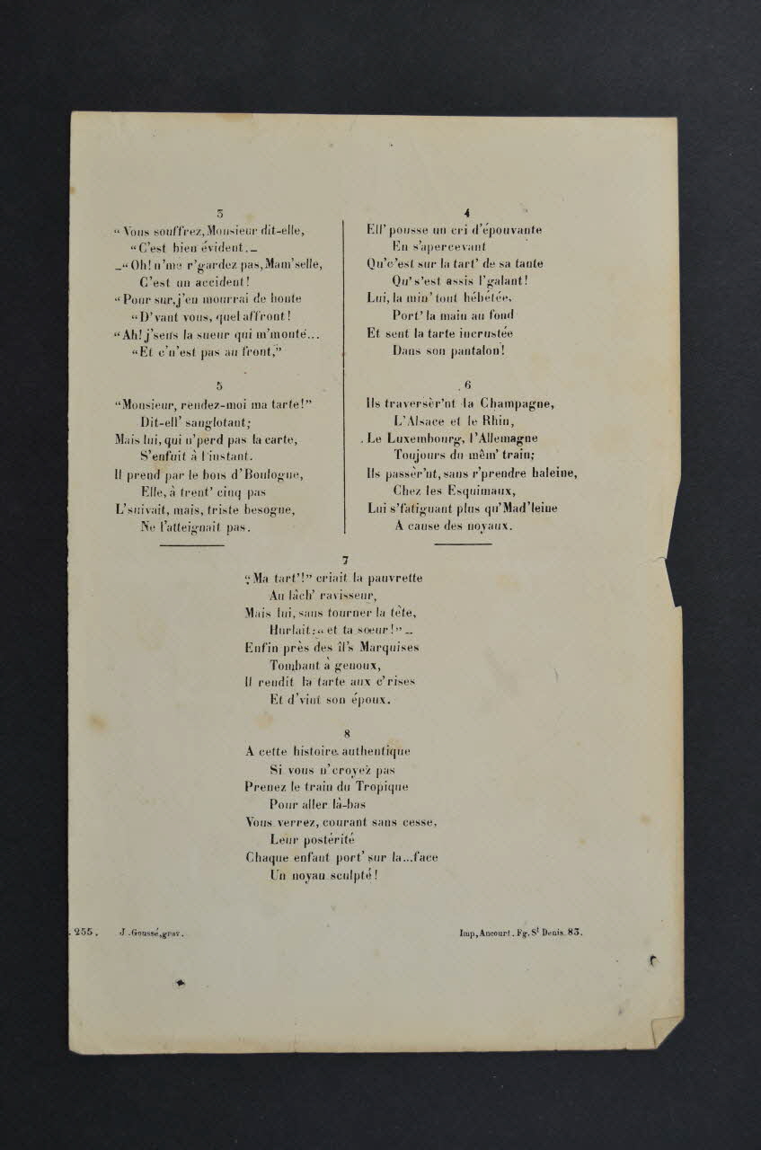 chanson petit format 1965.151.27 Photo Mucem
