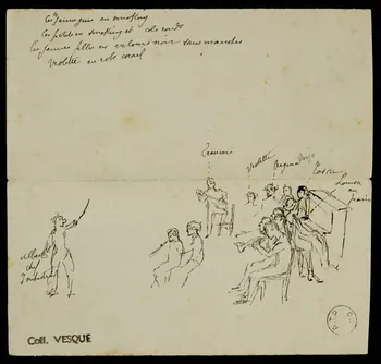 partie d'un ensemble de dessins Ces jeunes gars en smoking 1968.102.1706 Photo Mucem