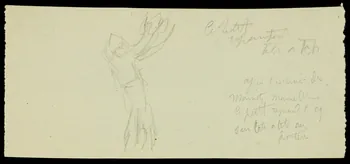 partie d'un ensemble de dessins Alberto couché 1968.102.1707.6 Photo Mucem