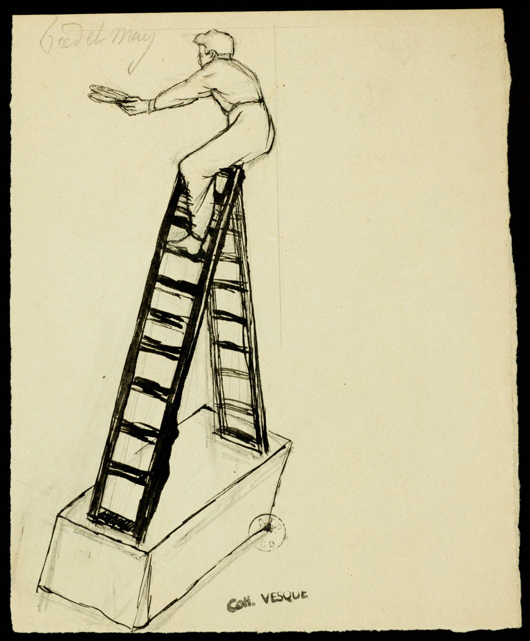 partie d'un ensemble de dessins Fred et May 1968.102.1714.4 Photo Mucem