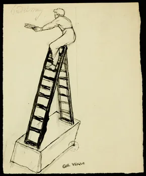 partie d'un ensemble de dessins Fred et May 1968.102.1714.4 Photo Mucem