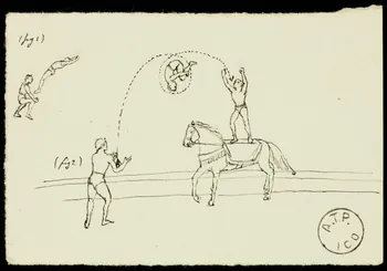 partie d'un ensemble de dessins Voltige 1968.102.1718.5 Photo Mucem