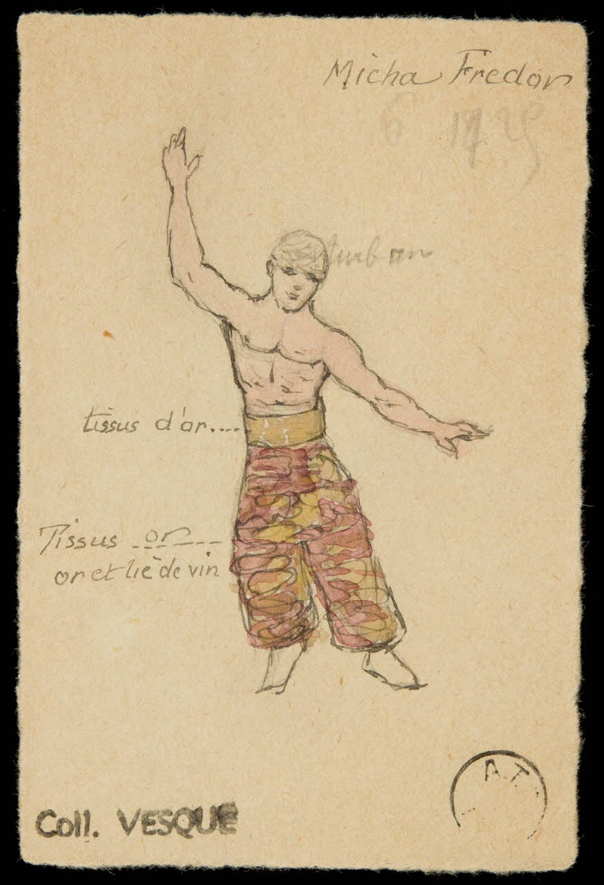 partie d'un ensemble de dessins Micha Fredor 1968.102.1726 Photo Mucem