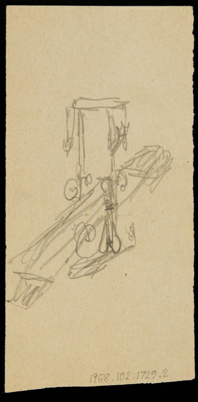 partie d'un ensemble de dessins fauteuil 1968.102.1729.2 Photo Mucem