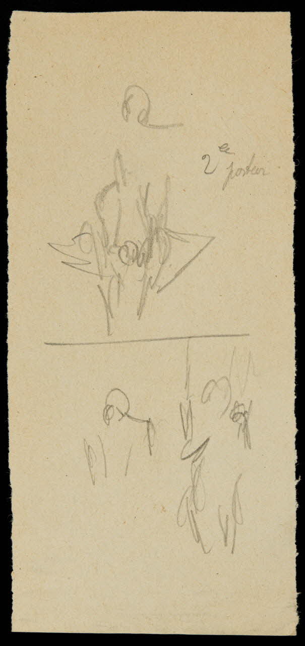 partie d'un ensemble de dessins Silhouettes 1968.102.1729.9 Photo Mucem
