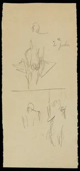 partie d'un ensemble de dessins Silhouettes 1968.102.1729.9  Photo Mucem