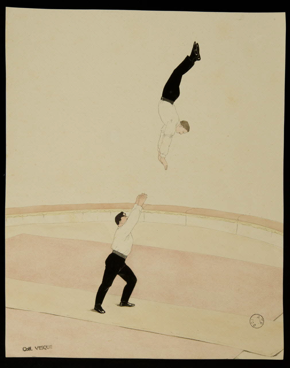 partie d'un ensemble de dessins Acrobates 1968.102.1731.5 Photo Mucem