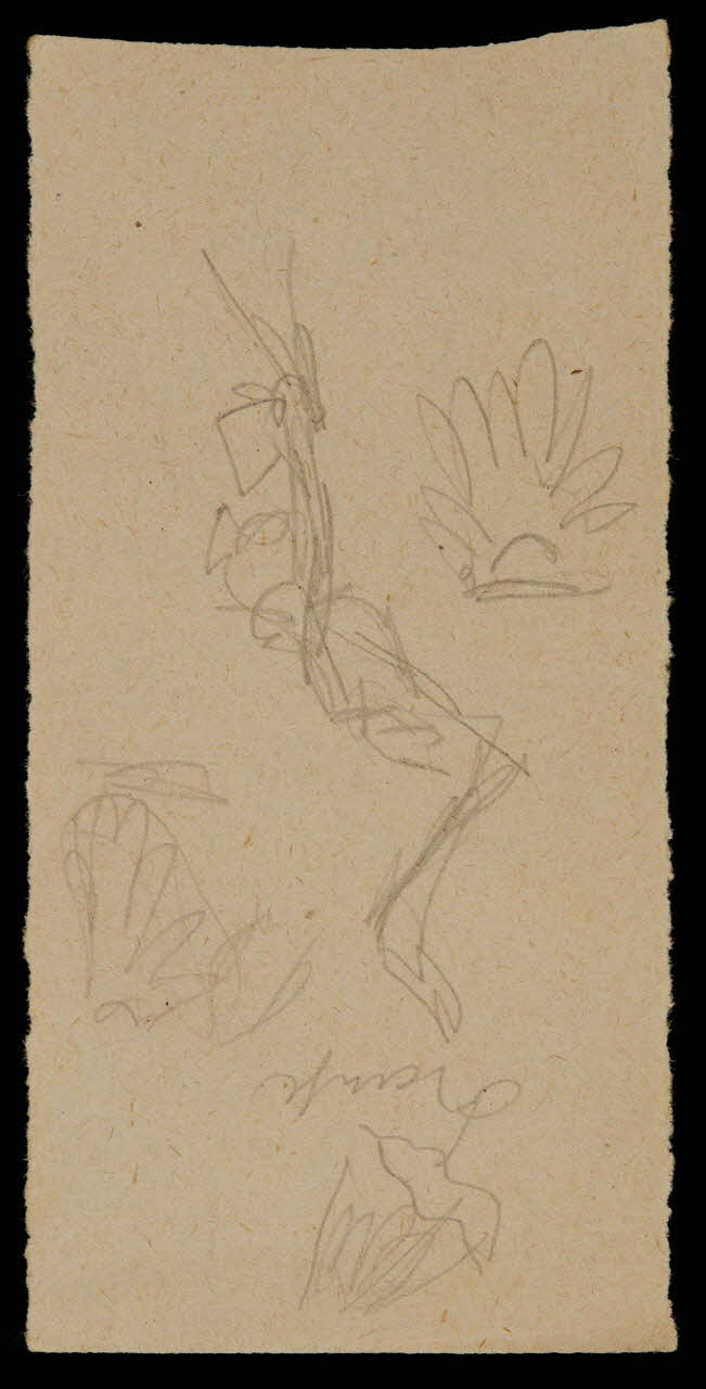 partie d'un ensemble de dessins Esquisse 1968.102.1740.4 Photo Mucem