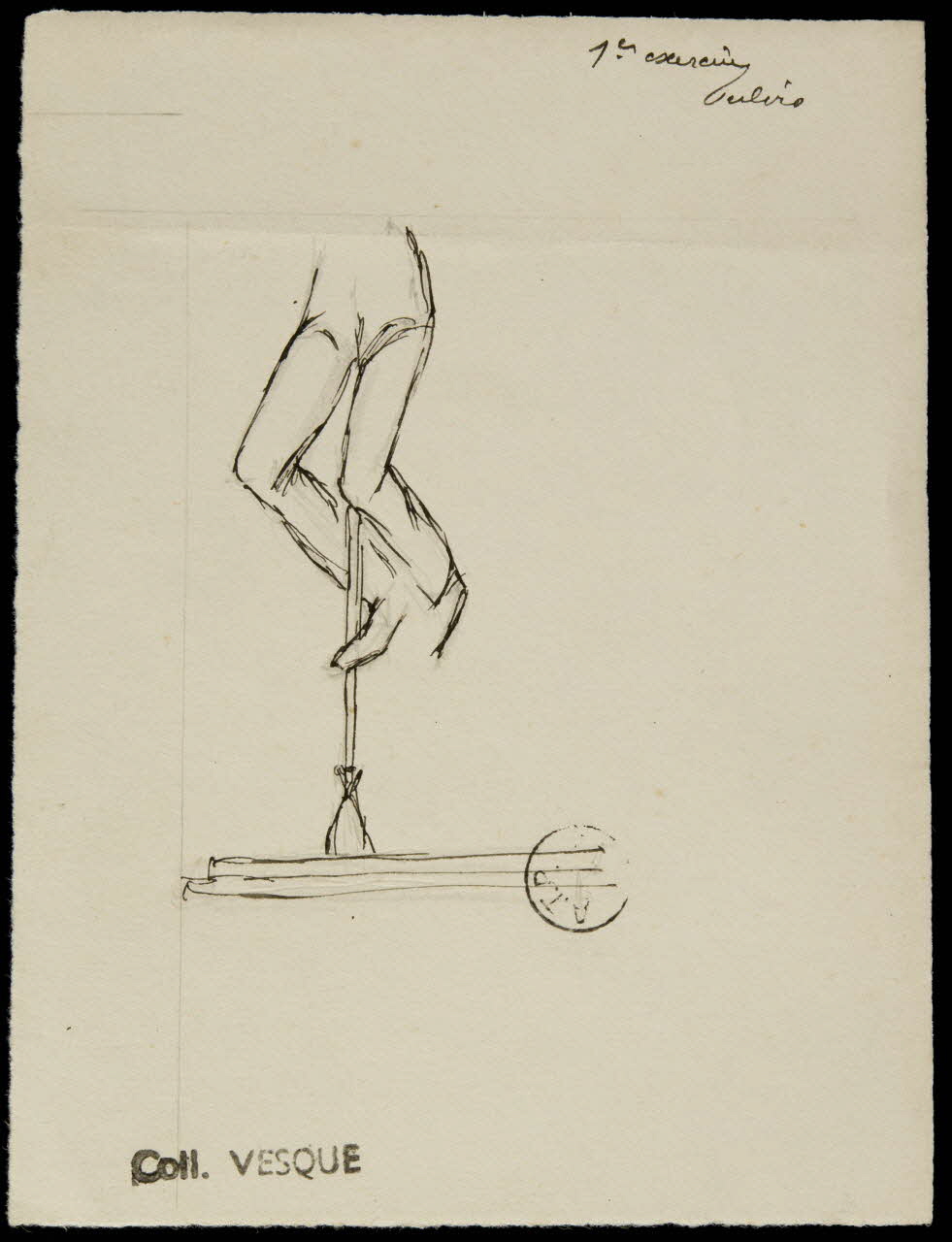 partie d'un ensemble de dessins 1er exercice  Fulvio 1968.102.1746 Photo Mucem