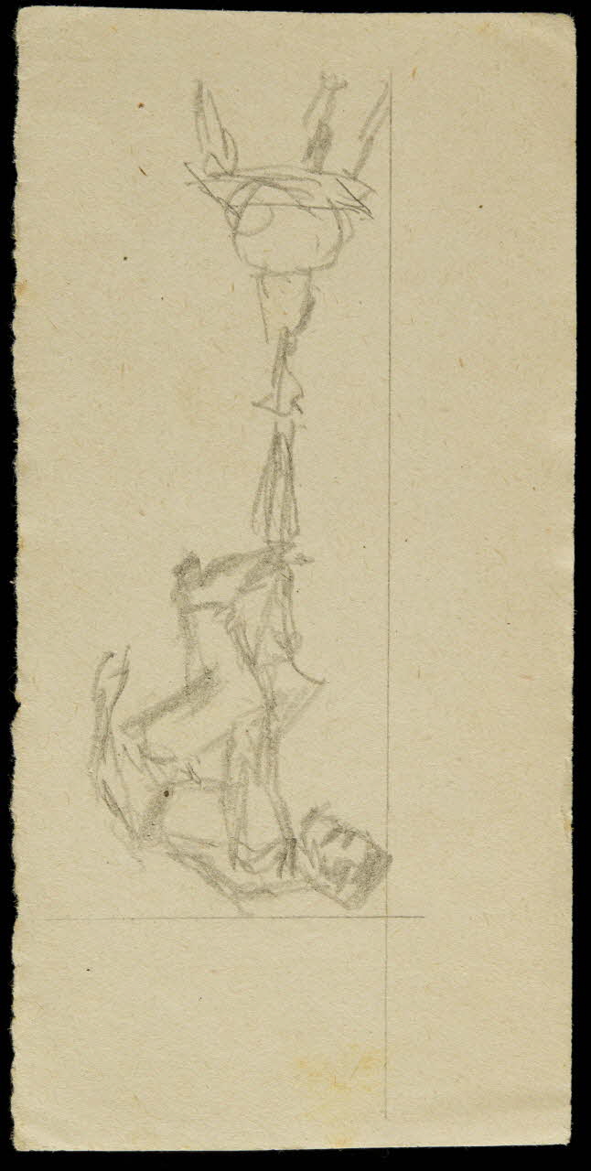 partie d'un ensemble de dessins Croquis d'équilibristes 1968.102.1747.10 Photo Mucem