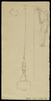 partie d'un ensemble de dessins Croquis d'équilibristes 1968.102.1747.10  Photo Mucem