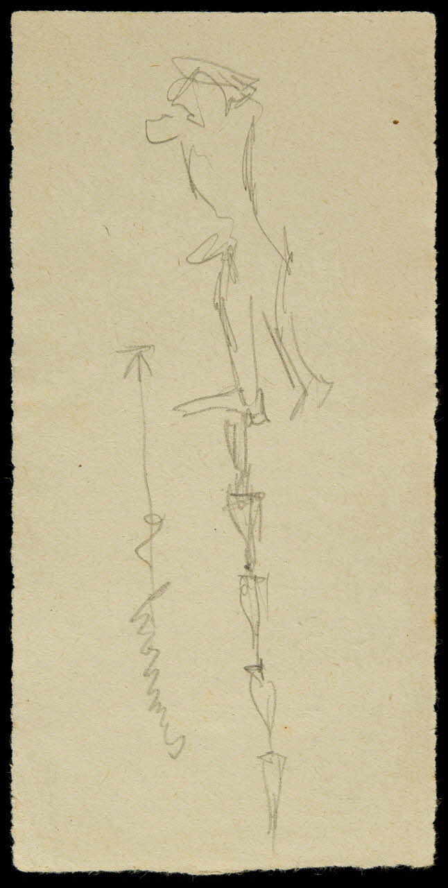 partie d'un ensemble de dessins Equilibriste 1968.102.1747.12 Photo Mucem