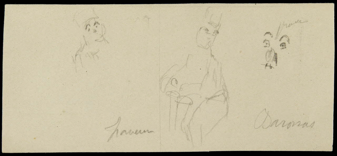 partie d'un ensemble de dessins Baronas 1968.102.1747.6 Photo Mucem