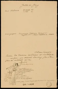 partie d'un ensemble de dessins Galla et Gary 1968.102.1750  Photo Mucem