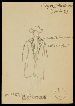 partie d'un ensemble de dessins Mme Gallarati 1968.102.1754.1 Photo Mucem