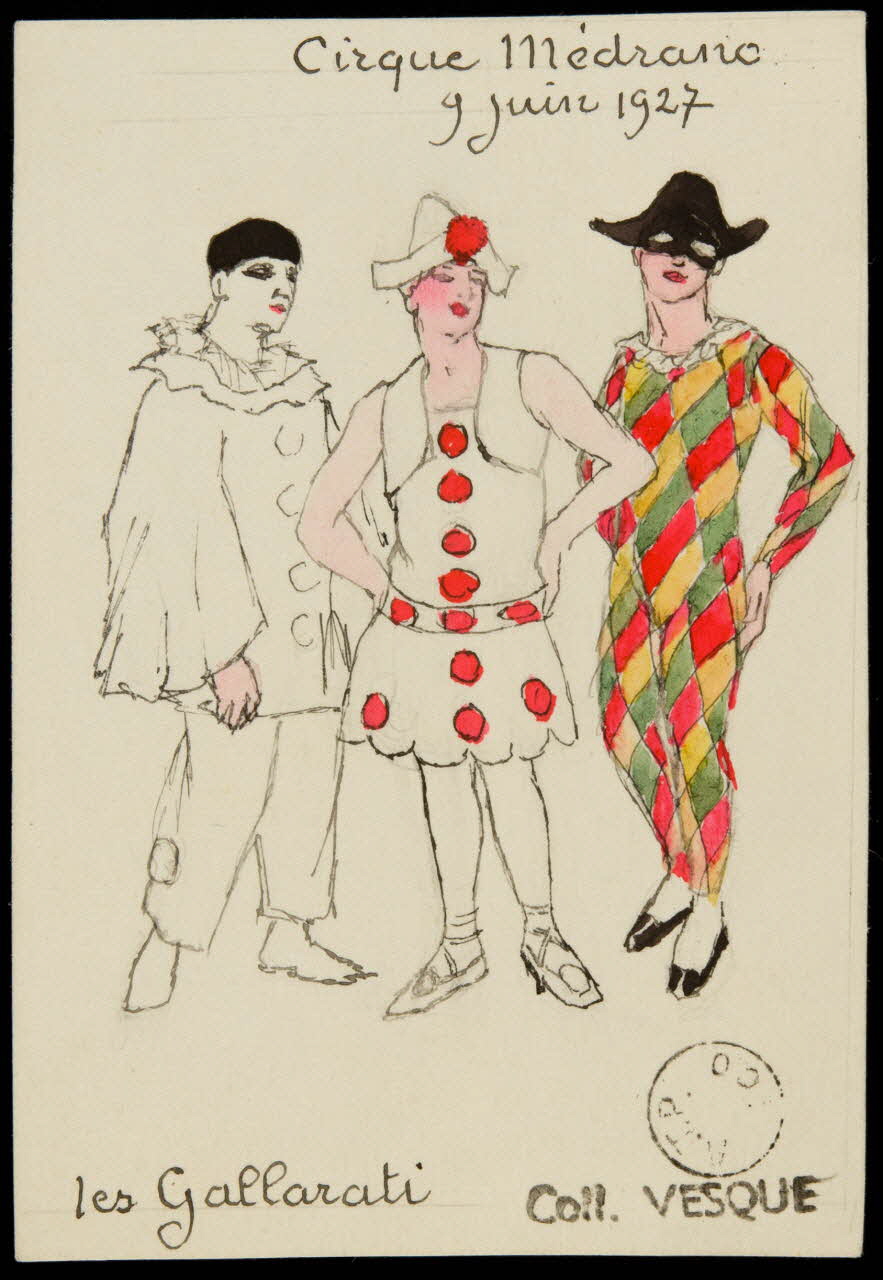 partie d'un ensemble de dessins Les Gallarati 1968.102.1754.2 Photo Mucem