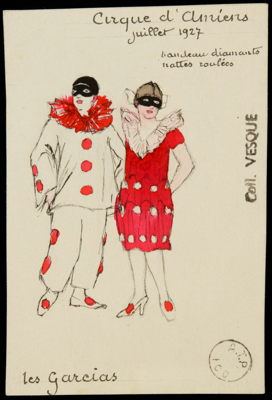 partie d'un ensemble de dessins les Garcias 1968.102.1758 Photo Mucem