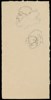 partie d'un ensemble de dessins Ebauche de dessin 1968.102.1759.3 Photo Mucem