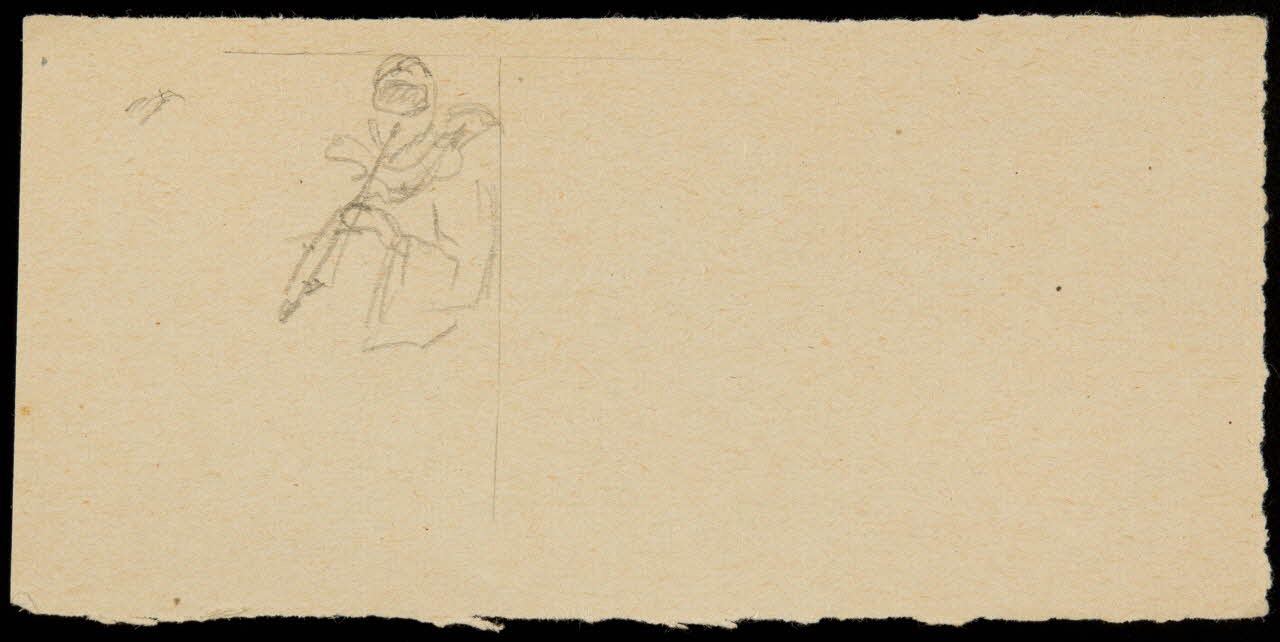 partie d'un ensemble de dessins Esquisse de figure 1968.102.1759.8 Photo Mucem