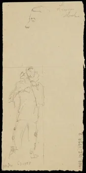 partie d'un ensemble de dessins Esquisse de figure 1968.102.1759.8  Photo Mucem