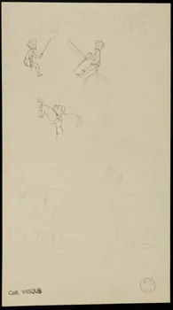partie d'un ensemble de dessins Scènes de numéros de cirque 1968.102.1764.7 Photo Mucem