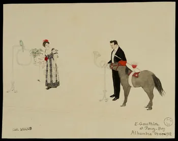 partie d'un ensemble de dessins E. Gauthier  et Poney-Boy 1968.102.1765.1 Photo Mucem