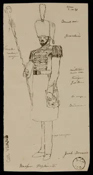 partie d'un ensemble de dessins [illisible] Napoléon III 1968.102.1766  Photo Mucem