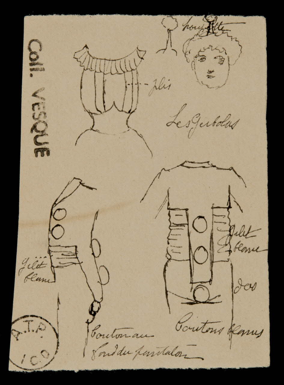 partie d'un ensemble de dessins Les Gerbolas 1968.102.1778.1 Photo Mucem