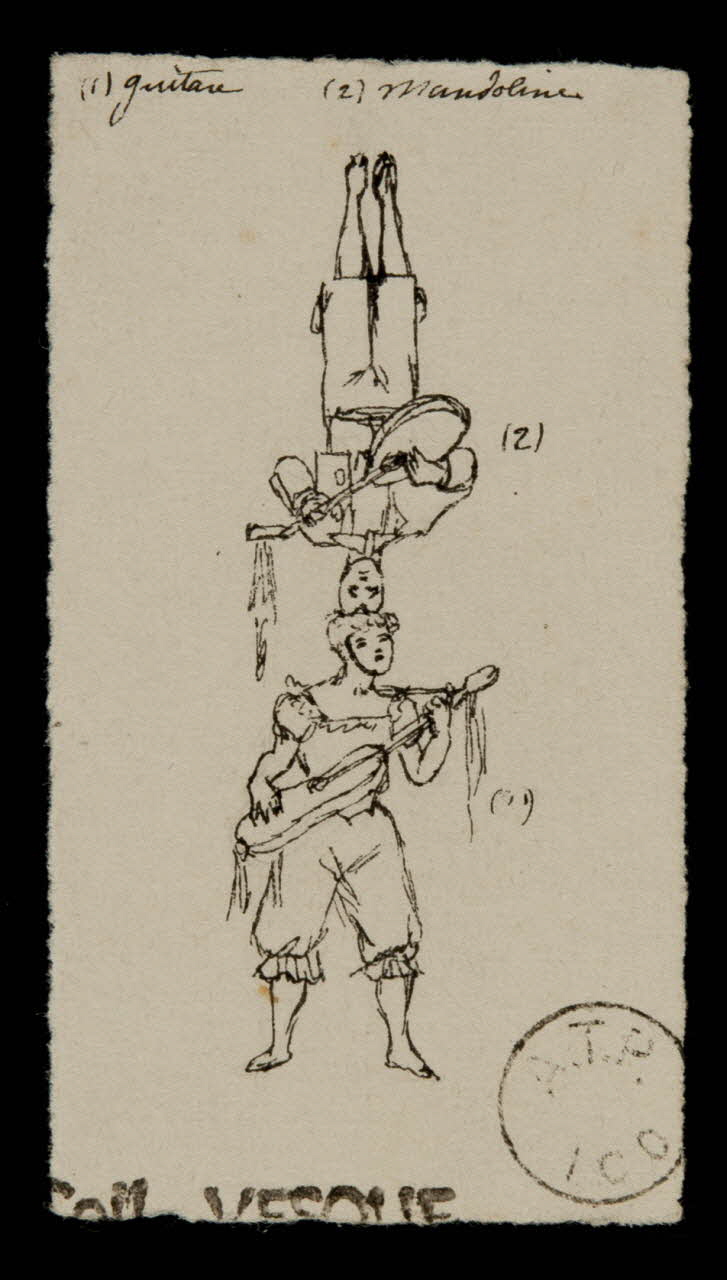 partie d'un ensemble de dessins les Gerbolas les Albano 1968.102.1778.2 Photo Mucem