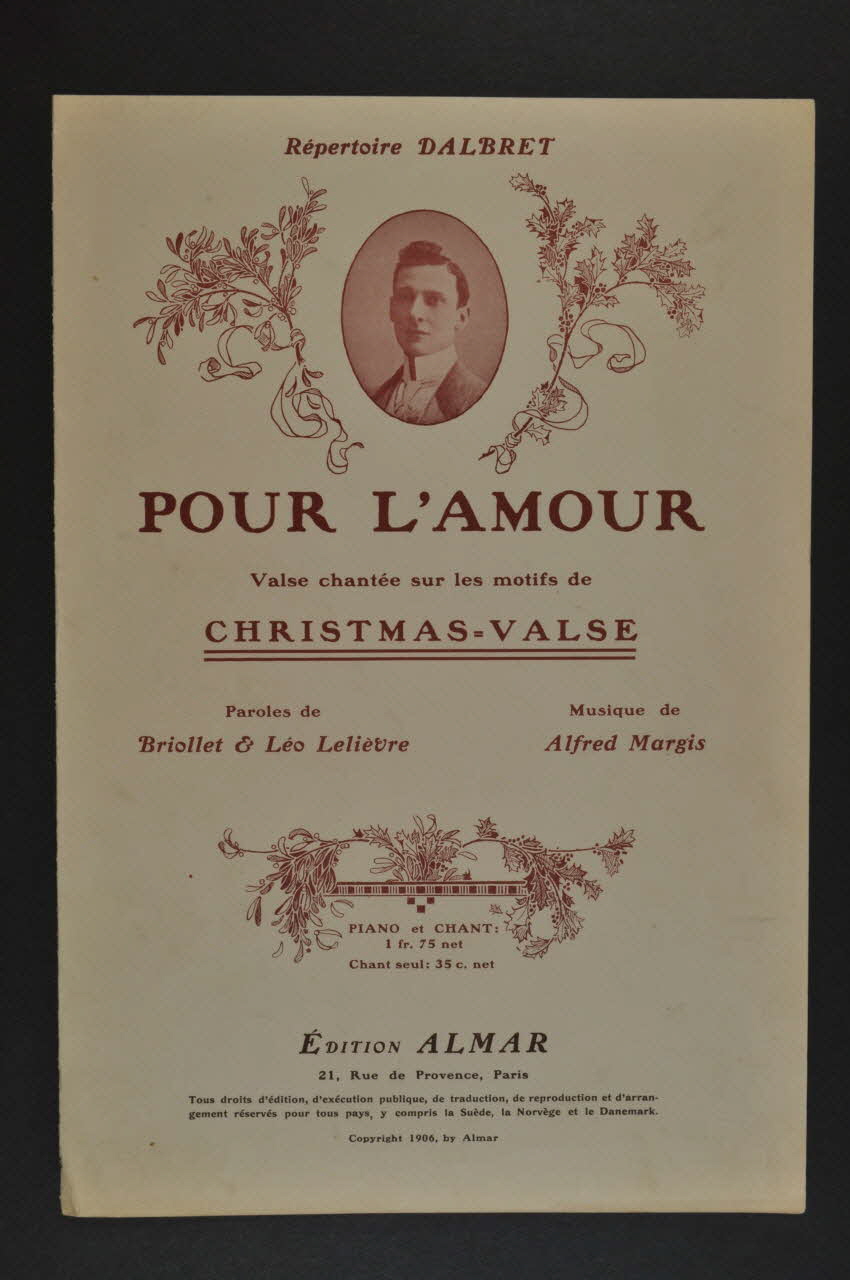 Léo Lelièvre ; Paul Briollet ; Alfred Margis ; Paul Dalbret ; Almar chanson petit format Île-de-France, France 1906 1966.152.4 Photo Mucem