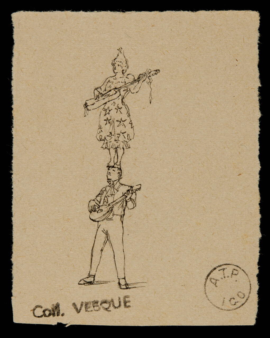 partie d'un ensemble de dessins Les Gerbolas 1968.102.1779.1 Photo Mucem