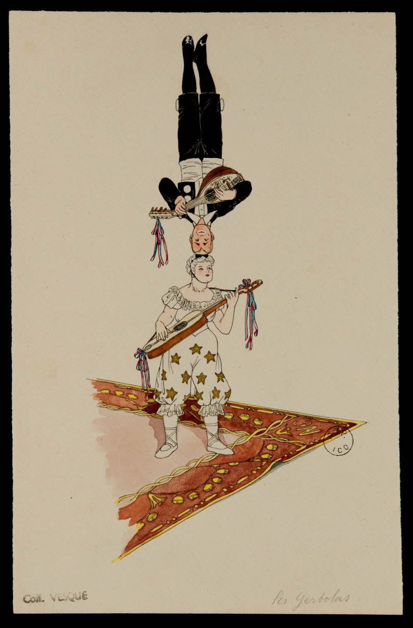 partie d'un ensemble de dessins Les Gerbolas 1968.102.1779.2 Photo Mucem