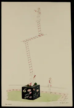 partie d'un ensemble de dessins Troupe Giro, Taro, Tani, Nogi 1968.102.1787.3 Photo Mucem