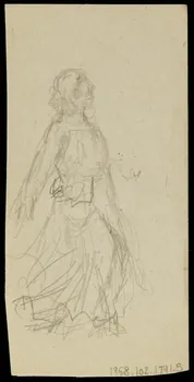 partie d'un ensemble de dessins Visages 1968.102.1791.5  Photo Mucem