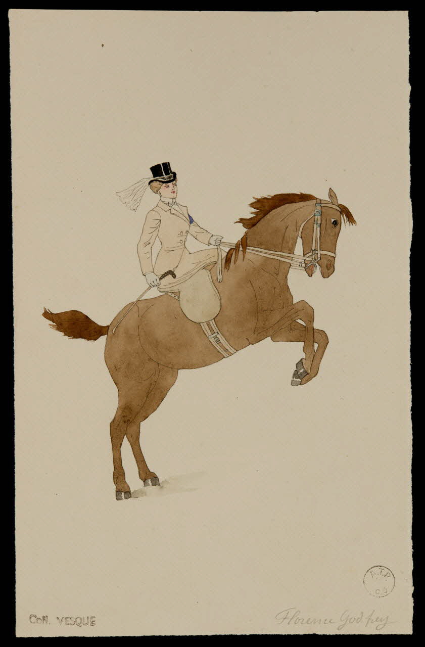 partie d'un ensemble de dessins Florence Godfrey 1968.102.1798.1 Photo Mucem