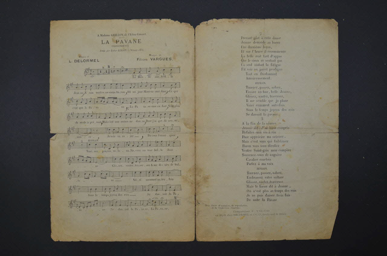 chanson petit format 1966.153.10 Photo Mucem